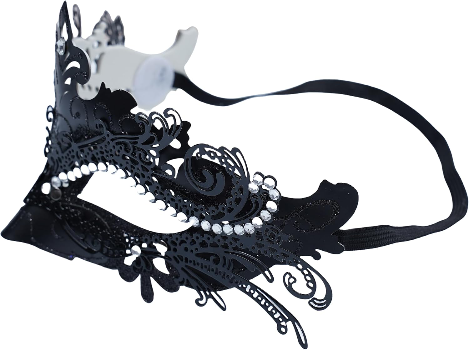 BAKUGOU Masquerade Mask for Women Shiny Rhinestone Venetian Mask Prom Carnival Ball Masks Halloween Party Costumes - Image 7