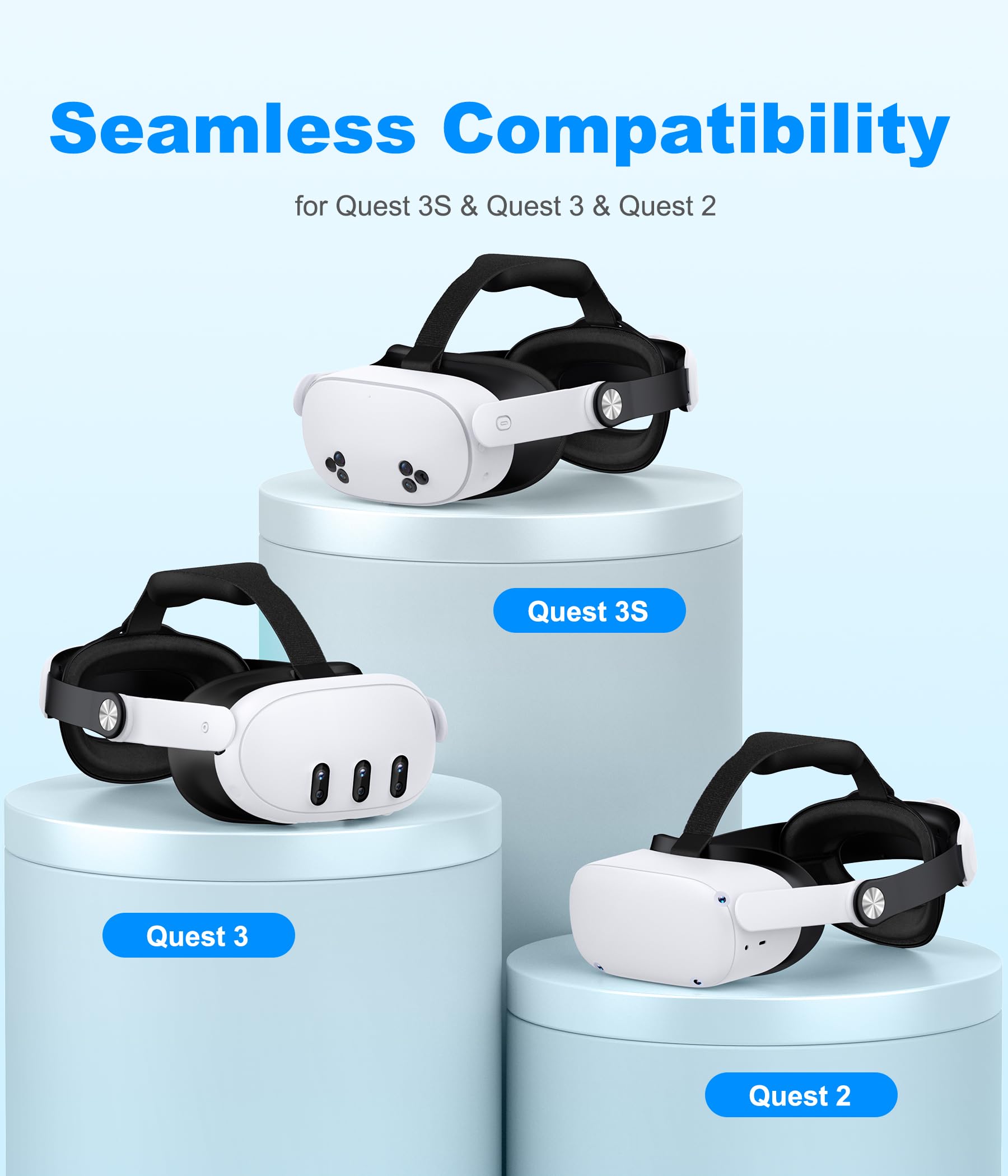  Quest 3S 128GB＆Eliteストラップ Amazon.com: NinjajoyOX Head Strap for Meta Quest 3S/Quest 3/Quest