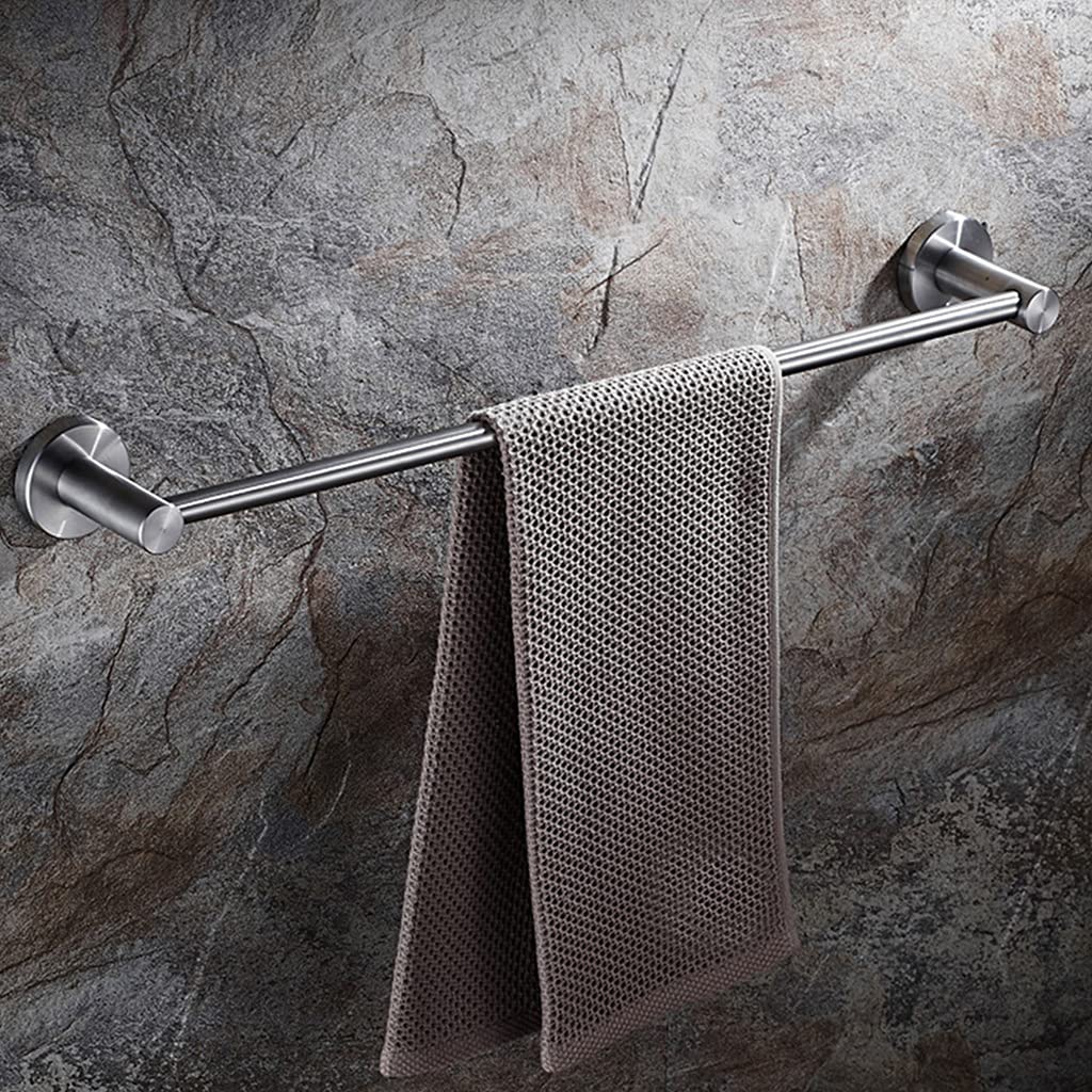 Porte-serviettes de bain brossé mural au design rond épuré
