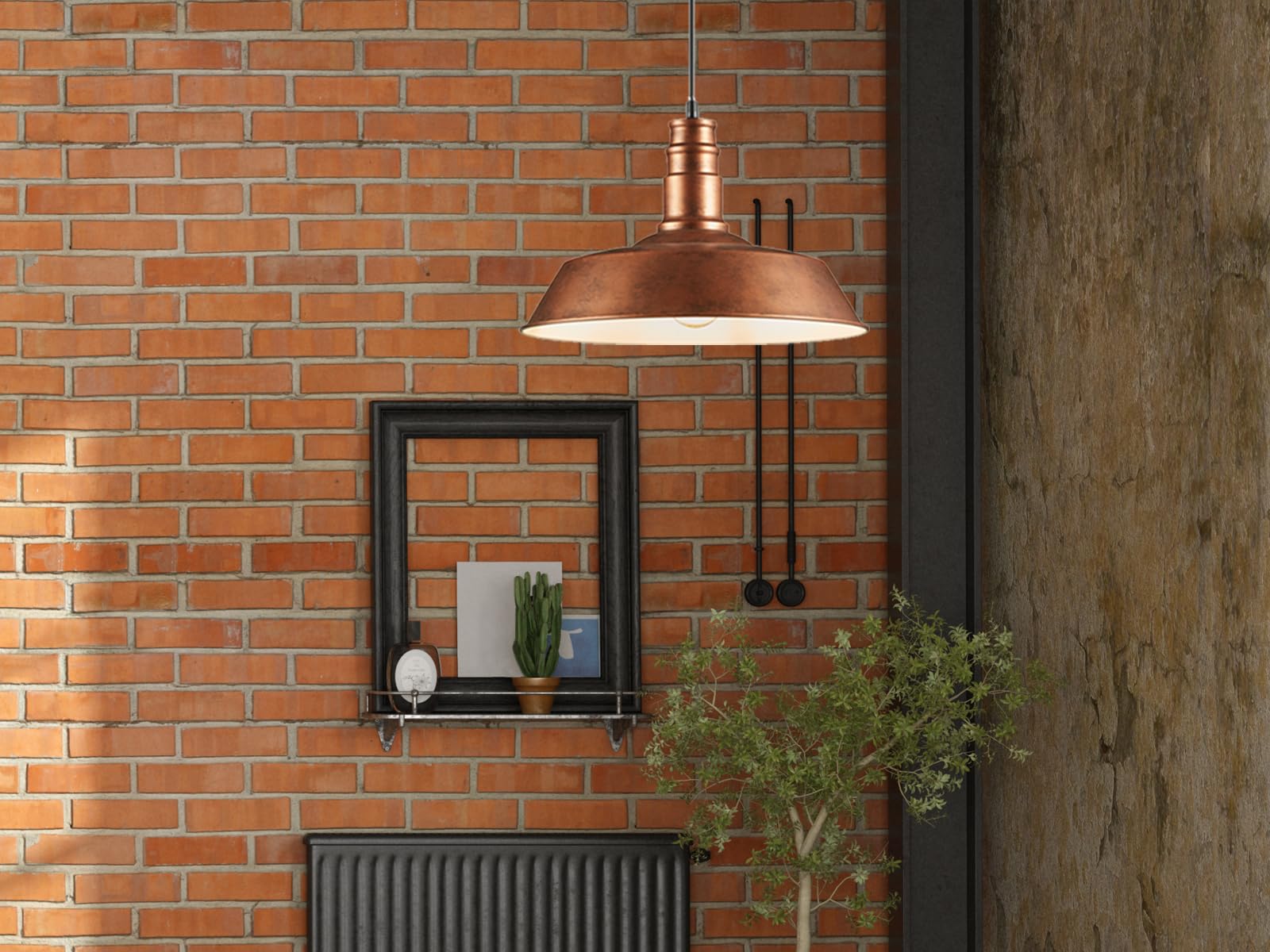 Reality Leuchten lampa wisząca Will R30421062, metal w kolorze miedzi antyczny, bez 1 x E27, 36 x 36 x 150 cm