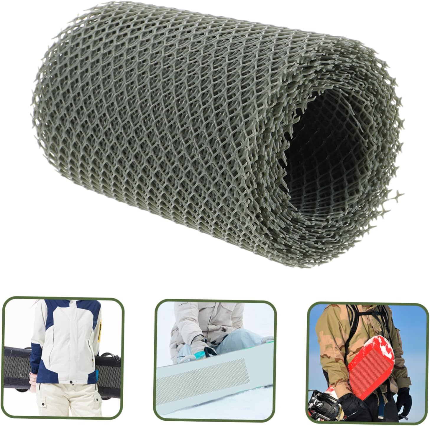 KOMBIUDA Ski Board Protector Mesh Creative Antifreezing Snowboard Skin Lightweight and Durable Cuttable Design for Prevention for Skiing Enthusiasts