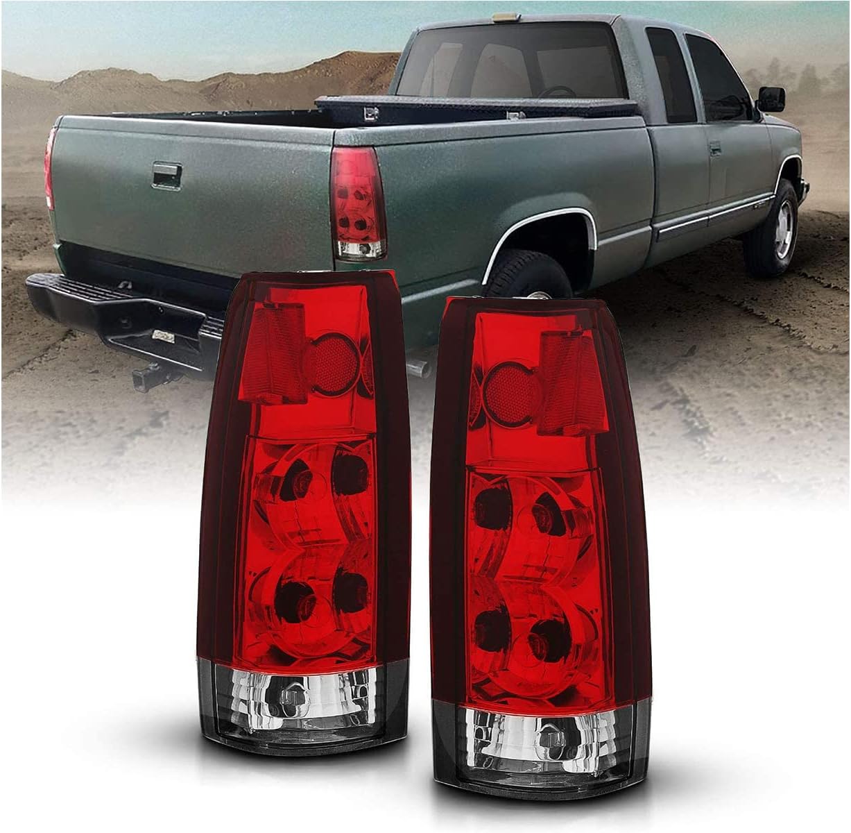 Feu De Freinage LED Transparent Pour Silverado & Sierra 2014-2018 - 3ème Feu Cargo