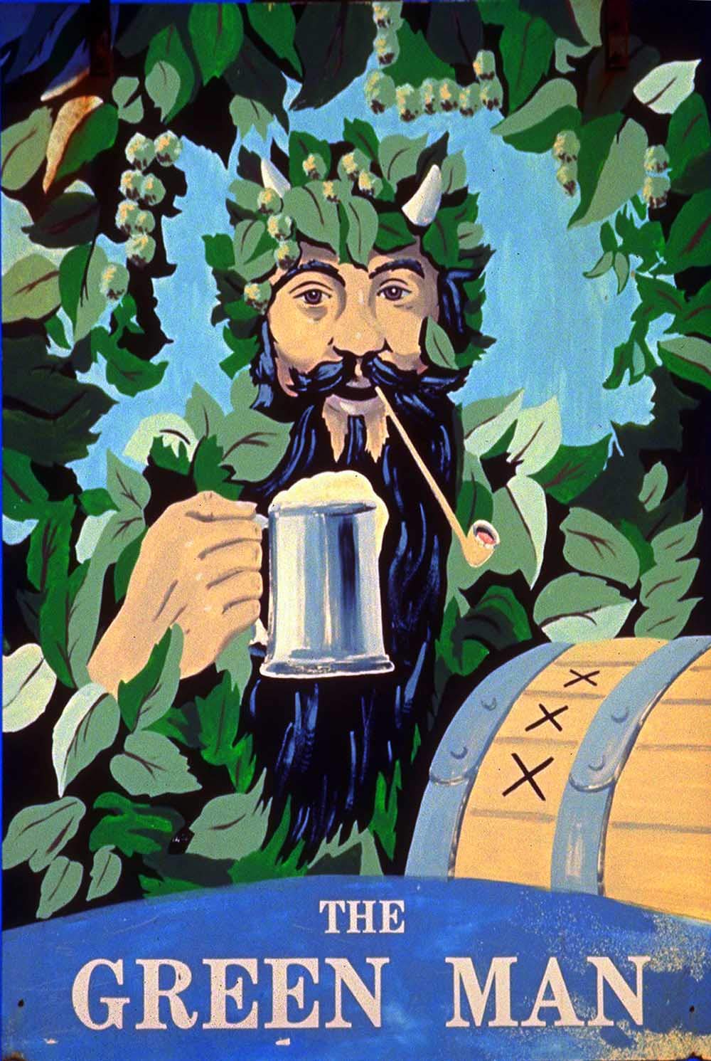 Libby's Emporium Metal Sign Pub 340054 The Green Man Ringer Sussex A4 12x8 Aluminium