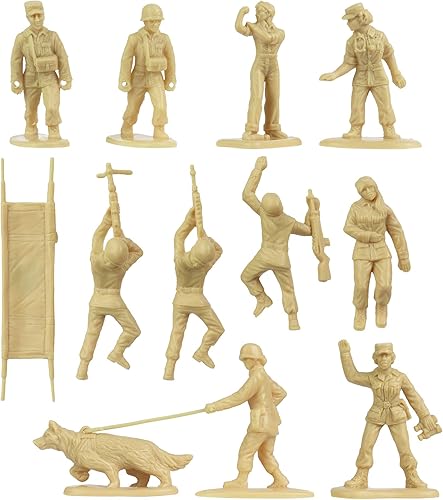 Miniatura 4 de BMC Plastic Army - Figuras de soldado de 36 piezas para mujer, hechas en Estados Unidos