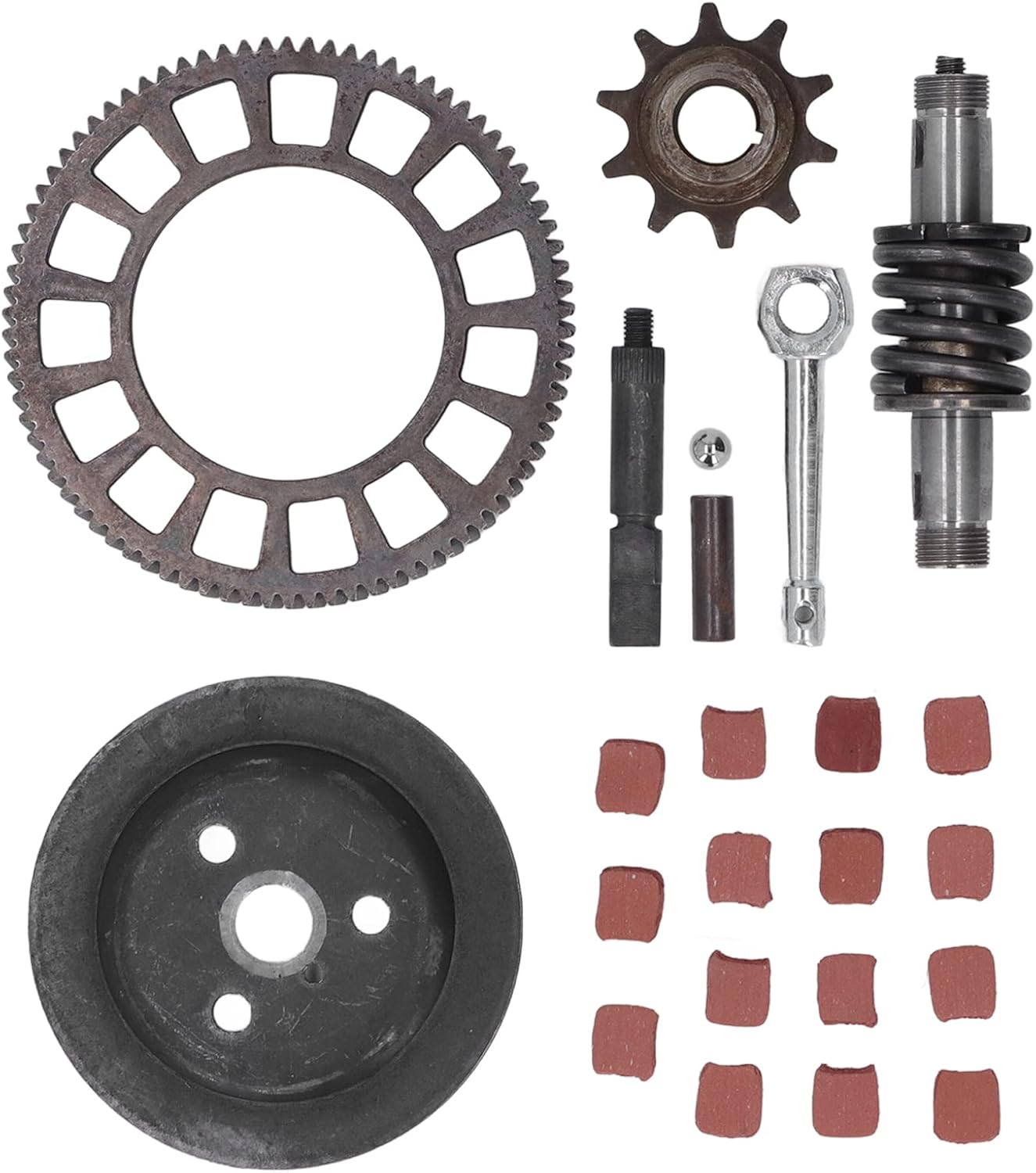 Acouto Clutch Shaft Gear Kit for 66cc 80cc Motorized Bicycle Metal