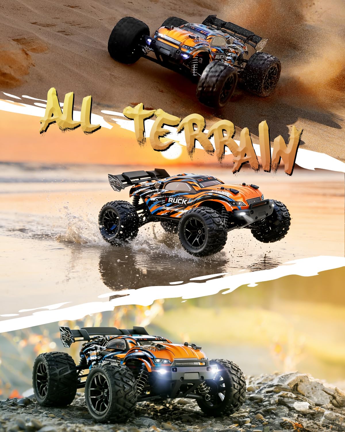 HAIBOXING Ferngesteuertes Auto 4WD RC Auto 1/18 36 km/h All Terrain Offroad Ferngesteuert Buggy 2.4Ghz All Terrain Rennauto Ferngesteuert RC Buggy,Ferngesteuert Monstertruck für Kinder und Erwachsene - 3