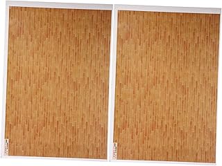 Totority 2 Pçs Piso De Casa De Bonecas Acessórios De Casa Minúscula Adesivos De Degraus De Escada De Casa Em Miniatura Descascar E Colar Adesivo De Chão Em Miniatura Ornamento De Casa