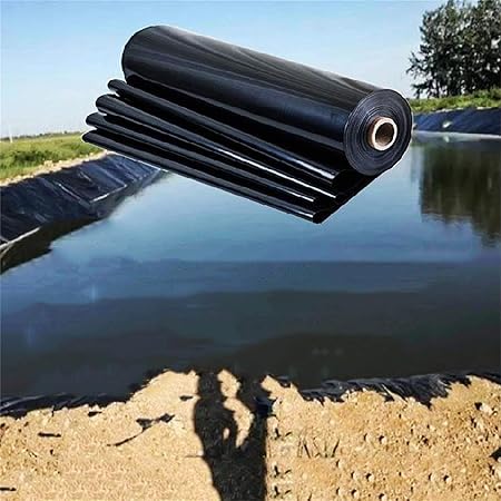 Image TLMYDD Fish Ponds Liner Underlayment Flexible Pond Liner, 0.2mm / 0.3mm Thick Preformed Pond Liner Pond Skins for Fish Ponds, Waterfall, Streams Fountains and Water Gardens