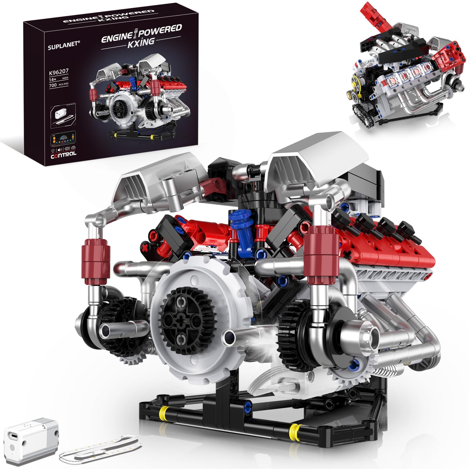 Amazon.com: Suplanet V8 Engine Model Kit That Works with LED Light