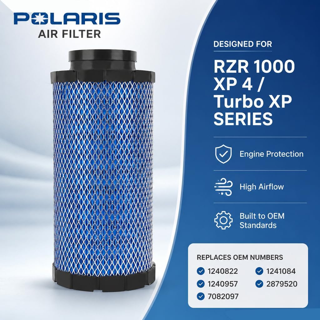 air filters 2882234 Replacement for Polaris RZR 1000 XP 4 / Turbo S EPS 2014-2023#1240822 1240957 7082097 1241084 2879520 (pack of 2)