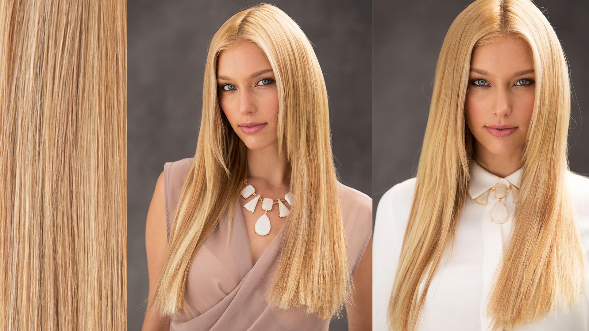 Blonde frost clip in hair extensions “18 Euronext Clip In Blonde Frost 18 Inch Human Hair Extensions main image 4