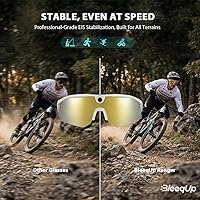 Vista 3 de Ranger AI Sports Camera Glasses White – Lentes ZEISS premium, cámara HD AI, audio Bluetooth 5.2 de oreja abierta e intercomunicador de 5 micrófonos