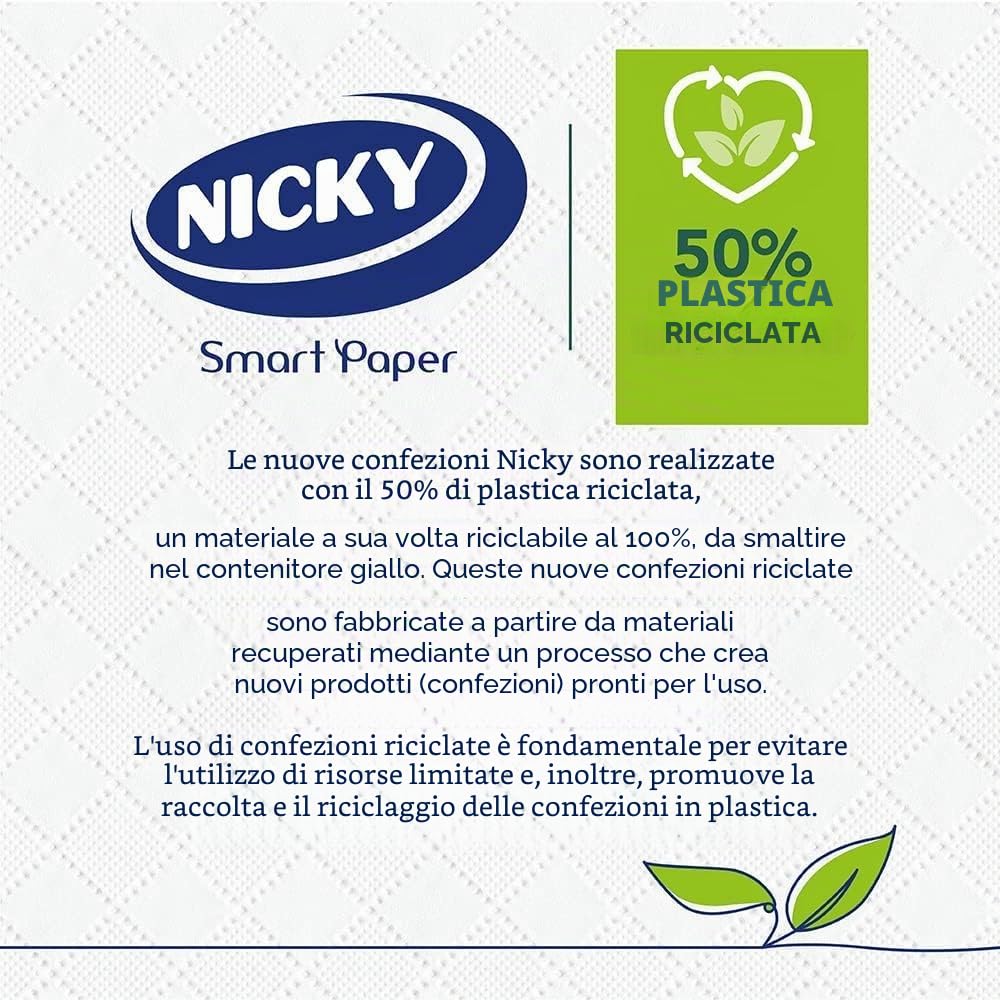 Nicky Nature Carta Igienica - Confezione da 24 rotoli, 170 fogli a 3 strati, arricchito con lozione all'aloe vera, comodo e delicato sulla pelle