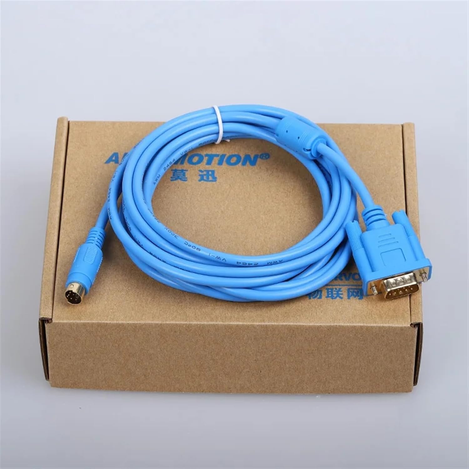 DOP-DVP for DOP-B Series HMI to Series 9-pin Male & Round 8-pin Cable