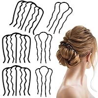 Vista 1 de 6 piezas de peine lateral para el cabello, pinzas de metal para peinetas de cabello estilo francés para moño recogido, vintage, horquillas de pelo