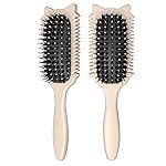 QYuekar Curl Defining Brush, Curly Hair Brush for Curls Waves & Coils, Define, Volumize, Detangle Women Girls Curls, Reduce Hair Pulling Frizz, Fun Cat-Head Design, Beige, 1PCS