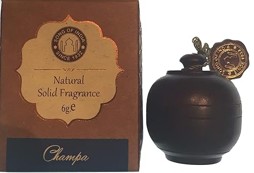 Miniatura 9 de Song of India - Perfume sólido en tarro de palisandro tallado a mano con tapa atornillada (almizcle egipcio)