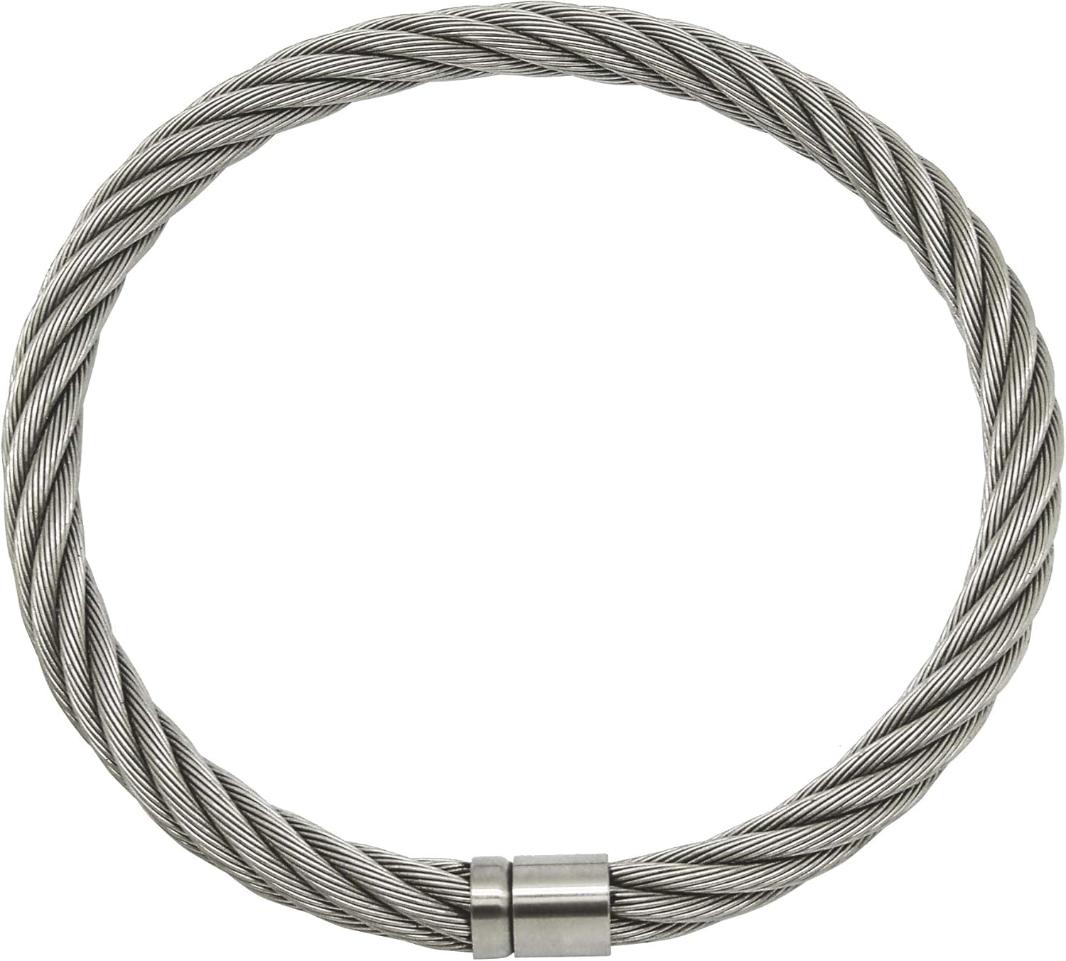 stainless steel wirerope lockable torkue collar choker necklace