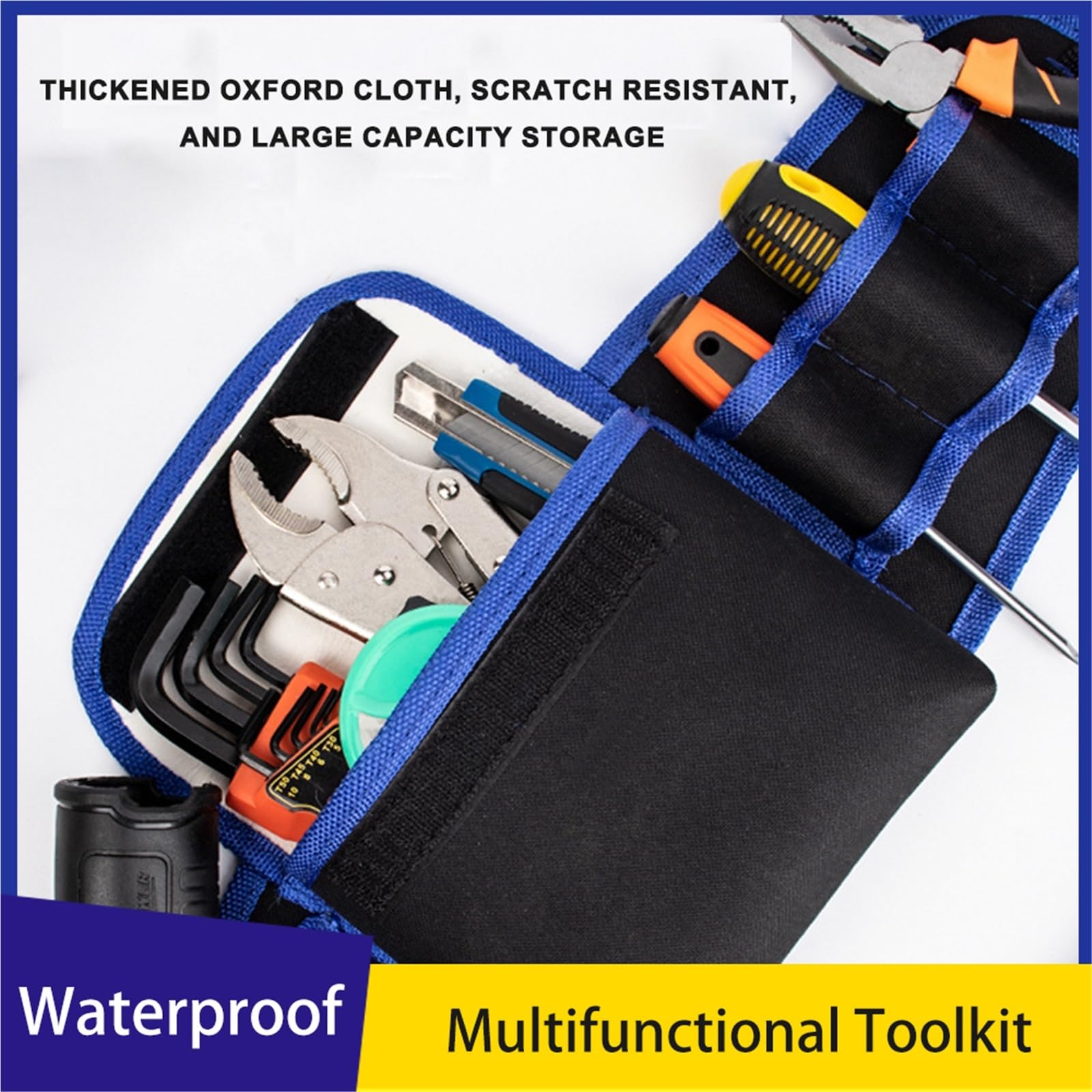 Pochettes pour Ceinture à Outils, Trousse à Outils multifonctionnelle en Tissu Oxford, Sac de perceuse électrique Suspendu à la Taille, électricien Travail du Bois
