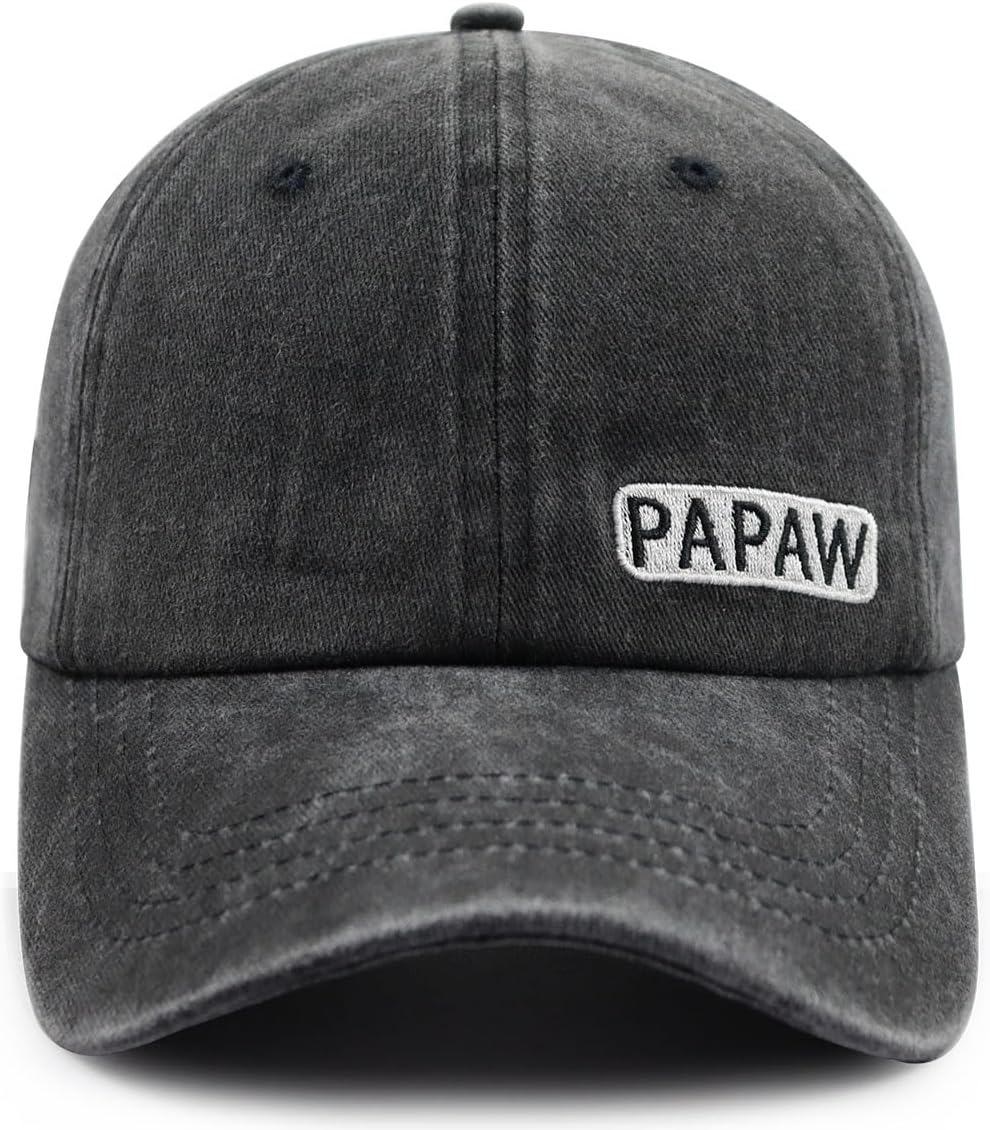 Papaw Hat for Grandpa Dad Men, Funny Adjustable Cotton Embroiderd Best Grandfather Baseball Cap - Image 2