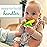 Infantino Lil Nibbles Textured Silicone Teether, BPA-Free Baby Teething Toy, Soft, Easy to Hold, Sensory Stimulation for Infants, Corn