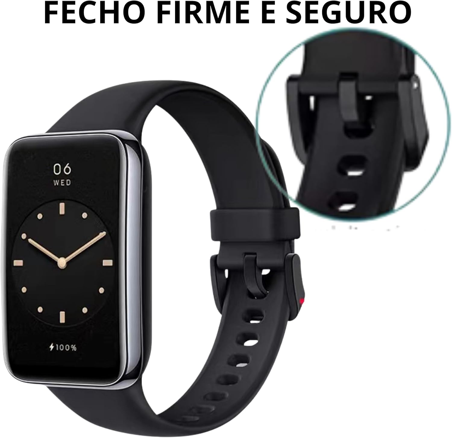 Pulseira Compativel Para Mi Band 7 Pro Cor Preta Esportiva Silicone Macio Premium Elegante Alto Nivel Smartband Pulseira Compativel Para Mi Band 7 Pro Cor Preta Esportiva Silicone Macio Premium Elegante Alto Nivel Smartband