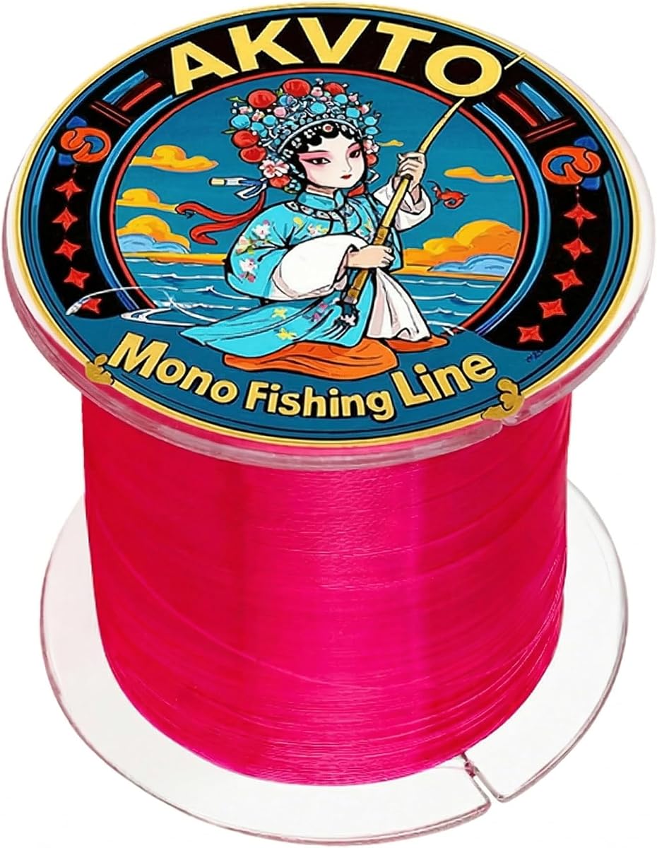Monofilament Fishing Line, 500 Yards, 7-38 LB Test, High Strength Abrasion Resistant