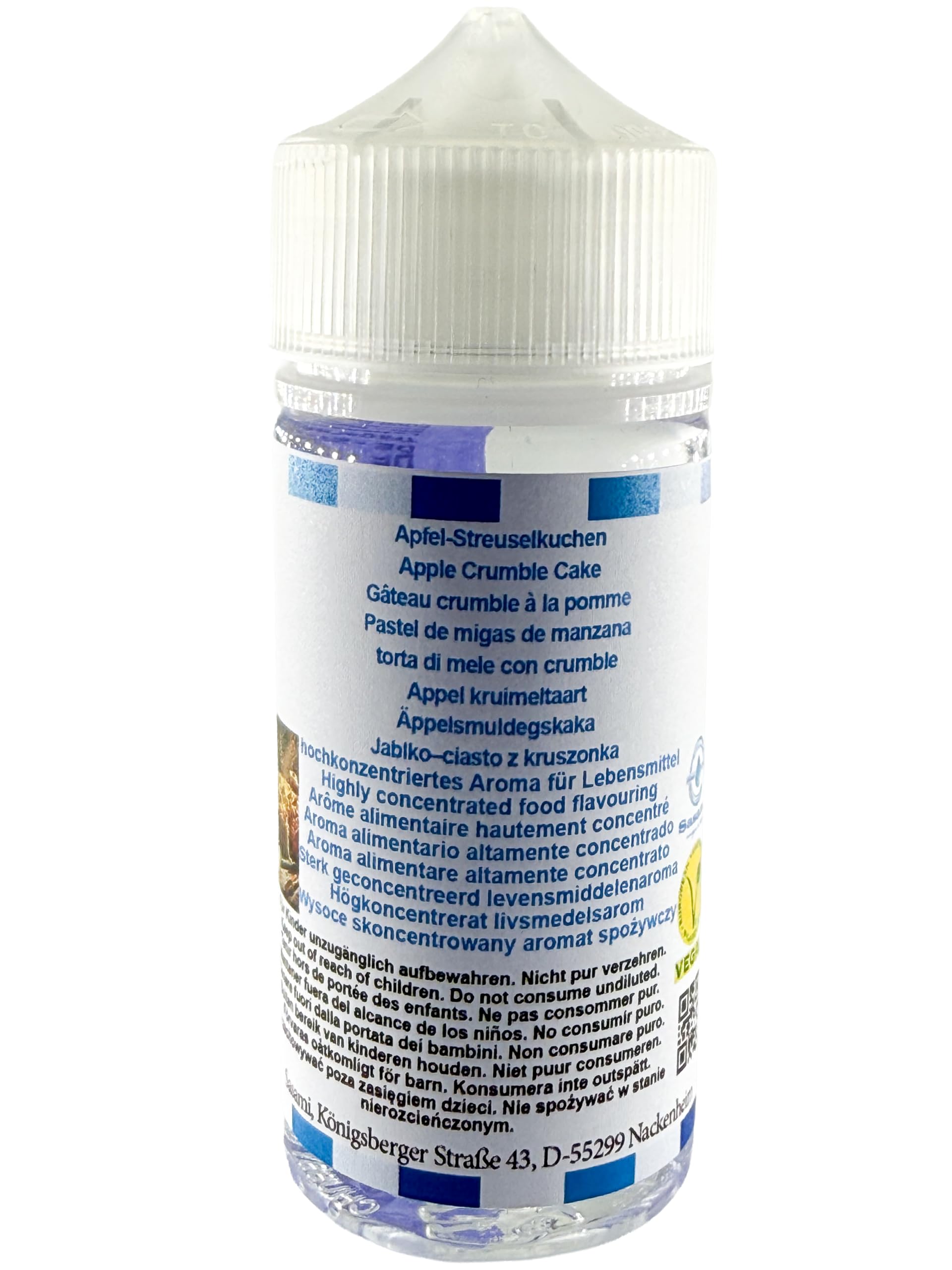 Pastel de migas de manzana aroma concentrado - Vegano - Sasami - 100ml