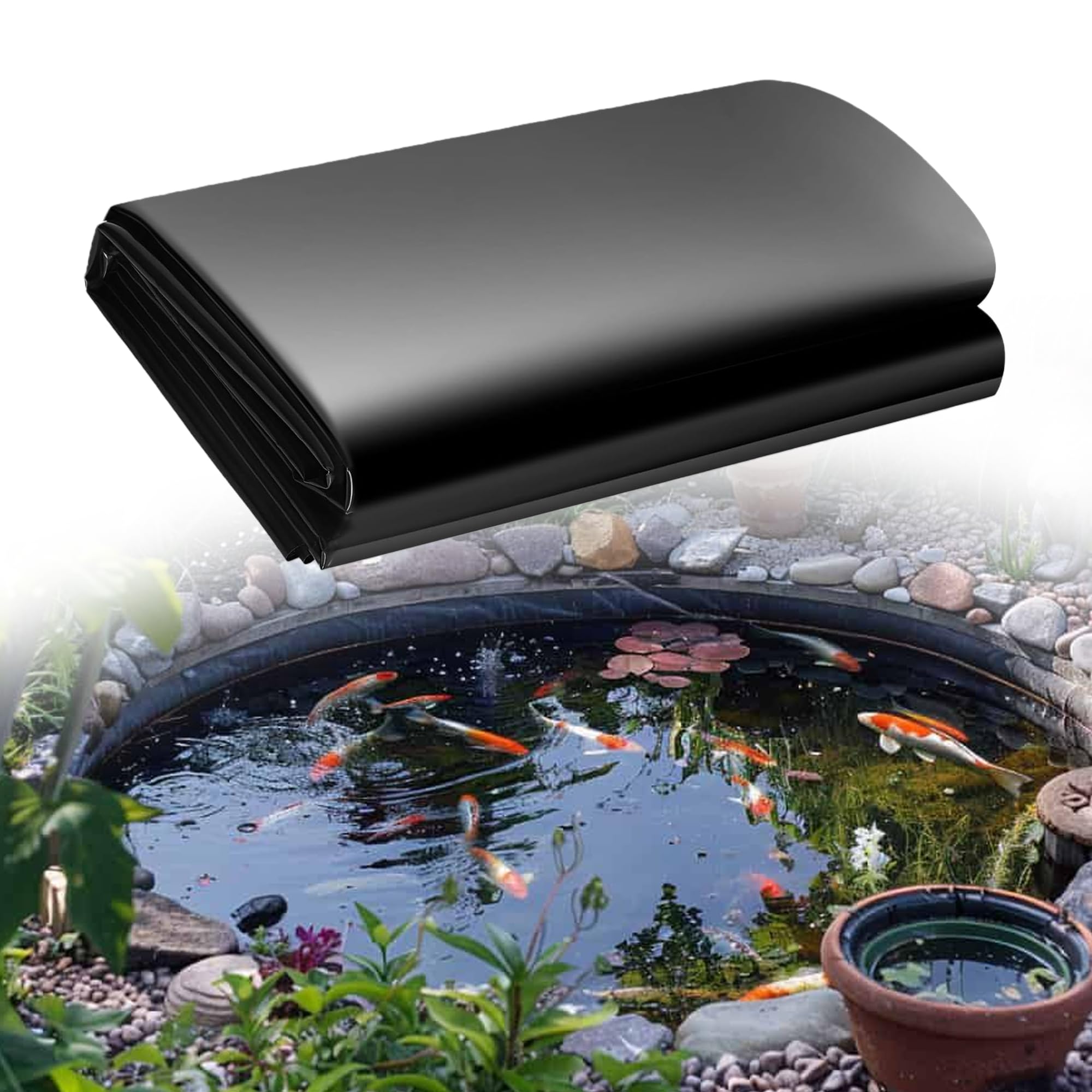 Bache bassin 650 x 1000 cm de qualité supérieure pour piscine naturelle