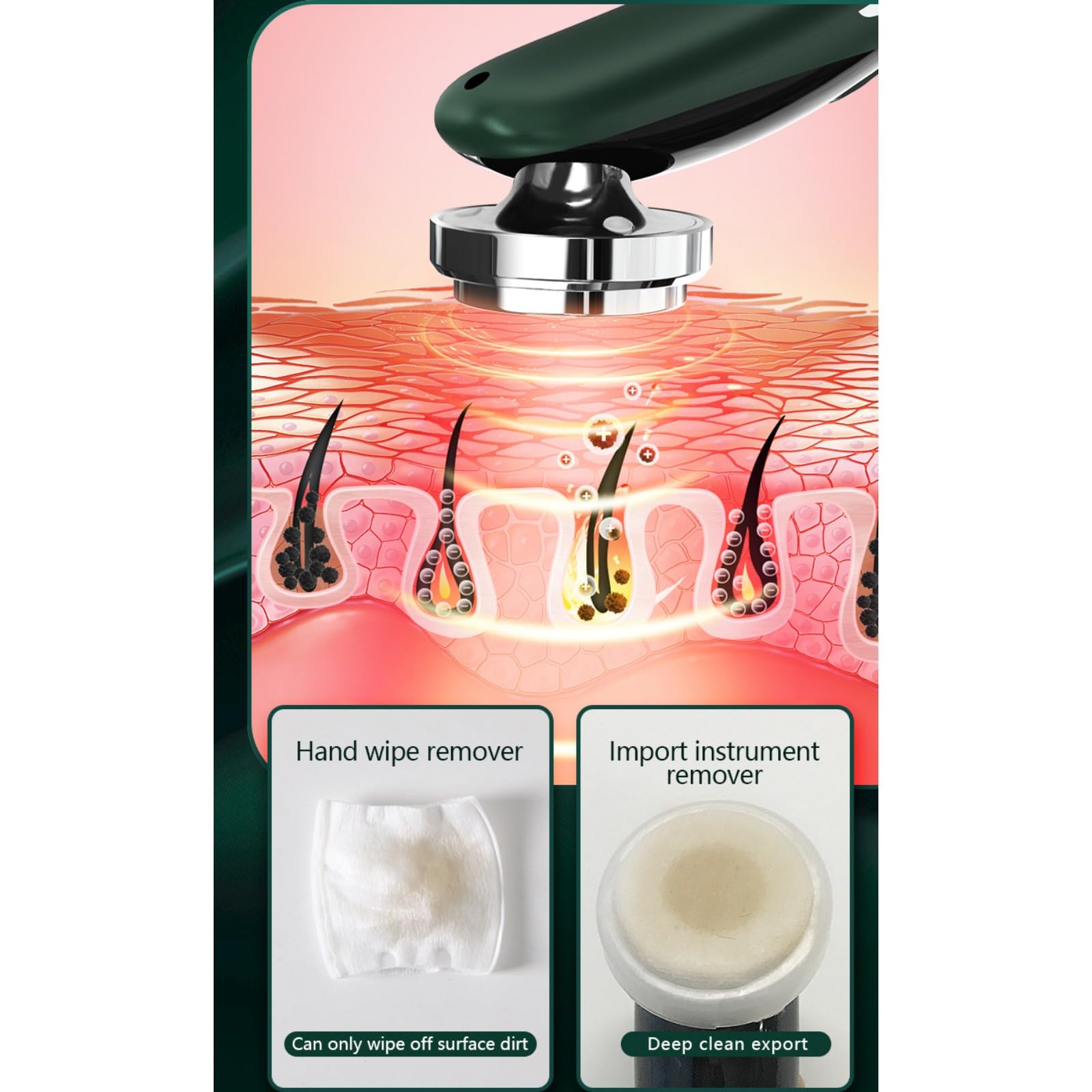 EMS Gesichtsmassagegerät GlowLift, Straffend Glättend Mikrostrom Anti-Aging tägliche Gesichtspflege (Weiß)