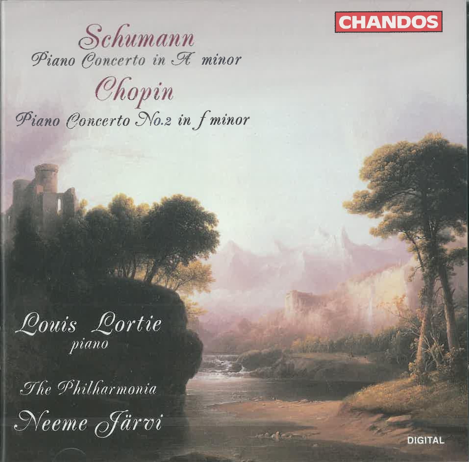 Schumann Piano Concerto. Chopin Piano Concerto No.1. (Louis Lortie Piano W.Philharmonia Orch [Audio CD] Lortie; Philharmonia Orchestra; Jarvi; Schumann; Chopin; and Neeme Jrvi