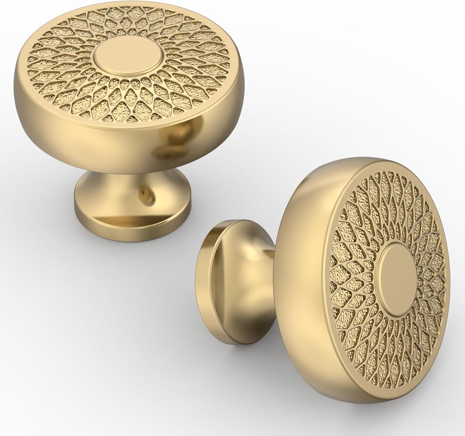 Asidrama 10 Pack Champagne Bronze Cabinet Knobs Kitchen Cabinet Pulls Champagne Hardware for Drawers Dresser 1129