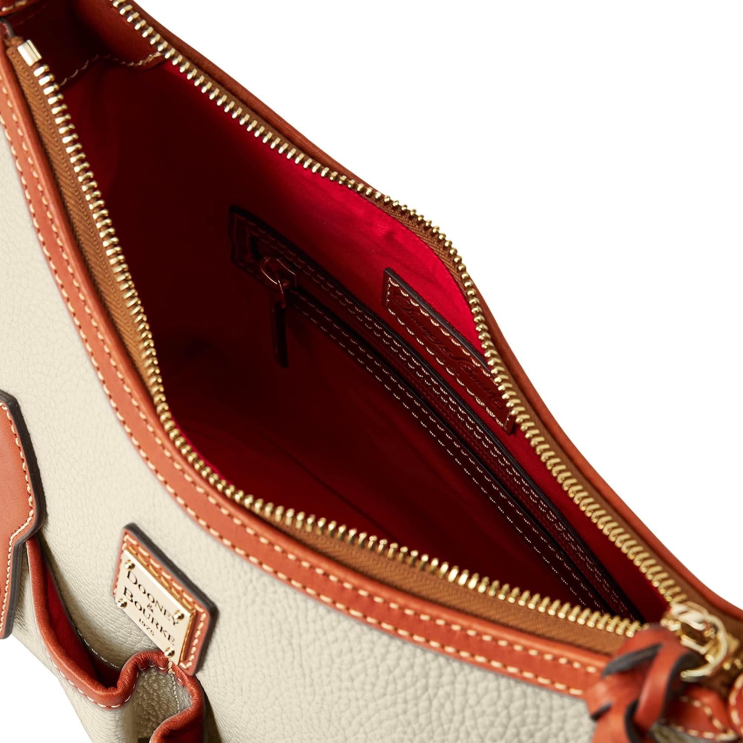 Dooney & Bourke Shoulder Bags for Women, Small Pebble Grain Leather Lucy Handbag with Multiple Pockets