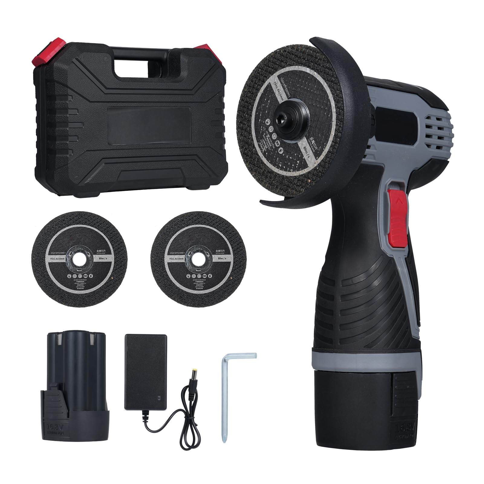 Amoladora angular inalámbrica 17000 RPM mini disco de corte 16.8V