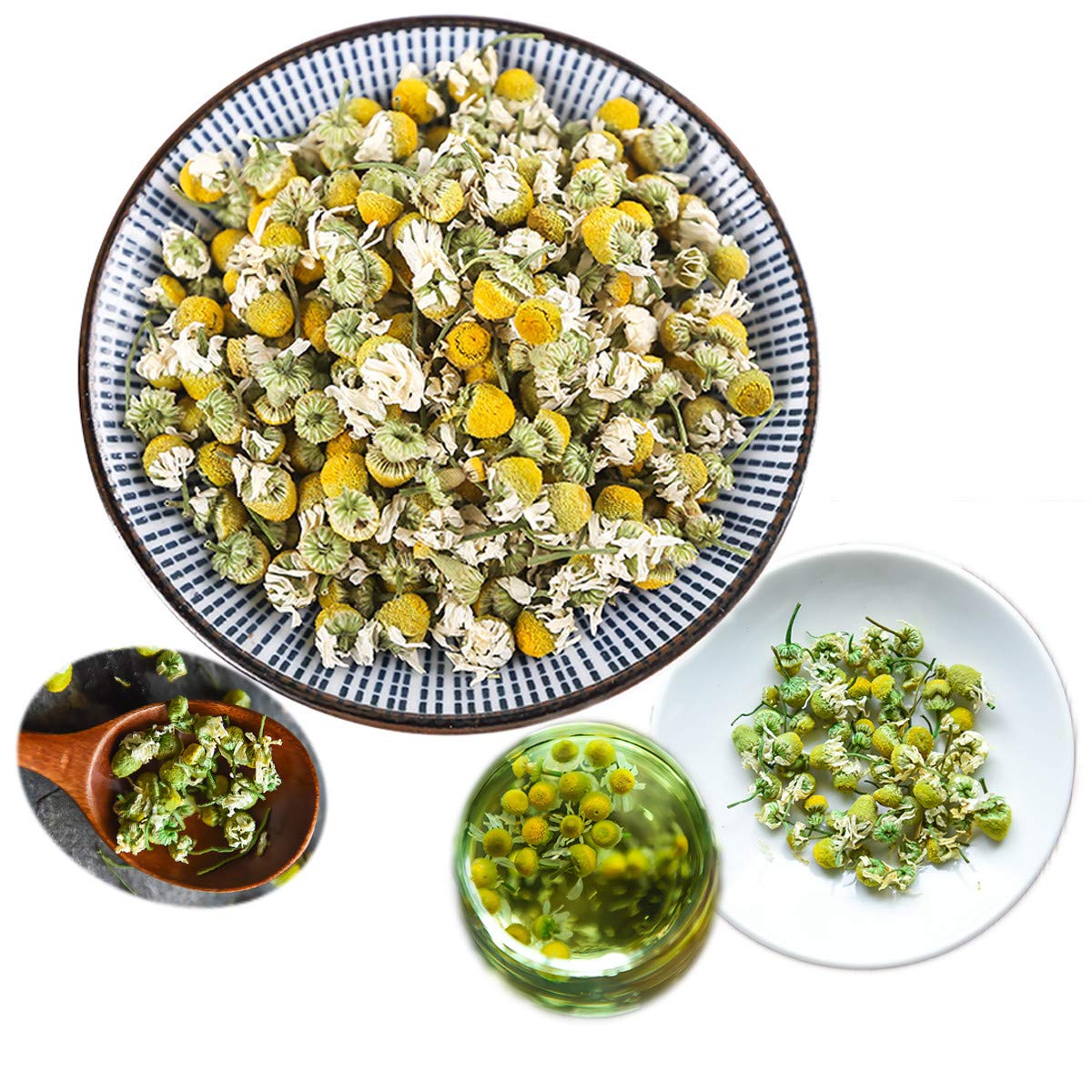 Té de hierbas Té de flores Manzanilla orgánica Materia prima Té a granel (500g)