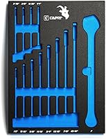 Vista 1 de Capri Tools Llaves combinadas de bandeja de mecánico, SAE