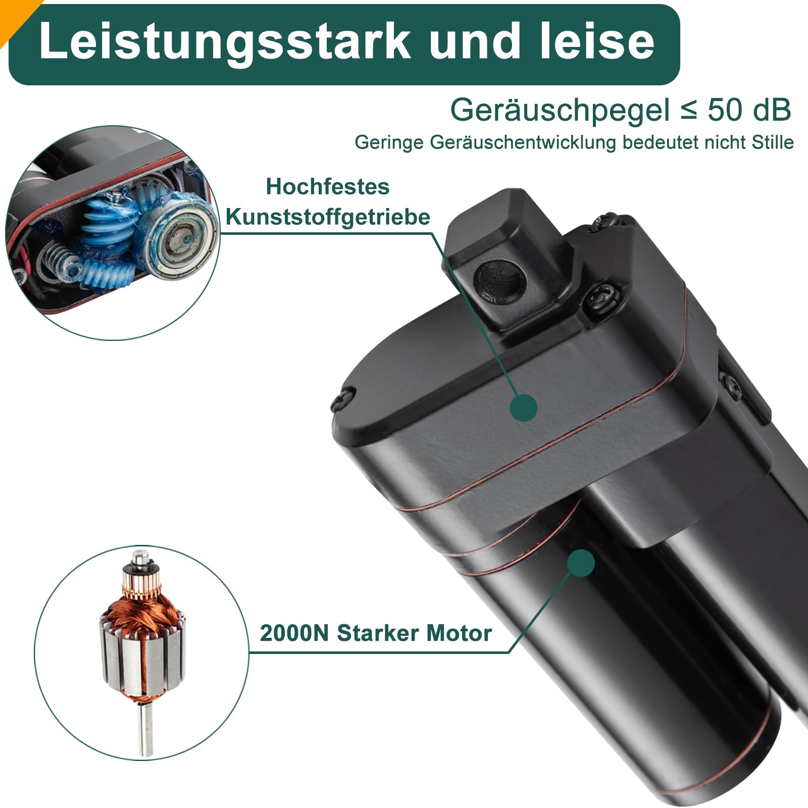 Linearantrieb 12V 2000N 700mm IP65 Wasserdicht 8mm/s Linear Actuator