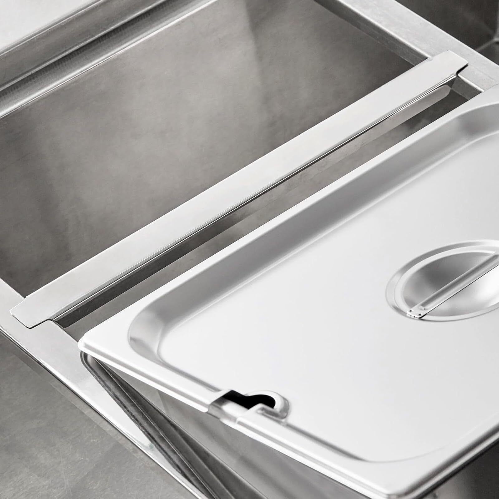 Barre D'adaptation De Table - 8 Pièces Séparateur pour Bacs Gastronorm Refroidisseur Hôtellerie,Accessoires De Service Alimentaire pour Buffet Restauration Cuisine Restaurant Événements