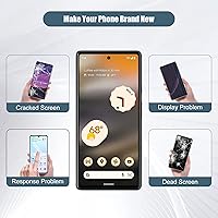 Vista 5 de Pantalla digital OLED compatible con Google Pixel 6A GX7AS GB62Z G1AZG 6.1 pulgadas, pantalla LCD táctil con herramientas