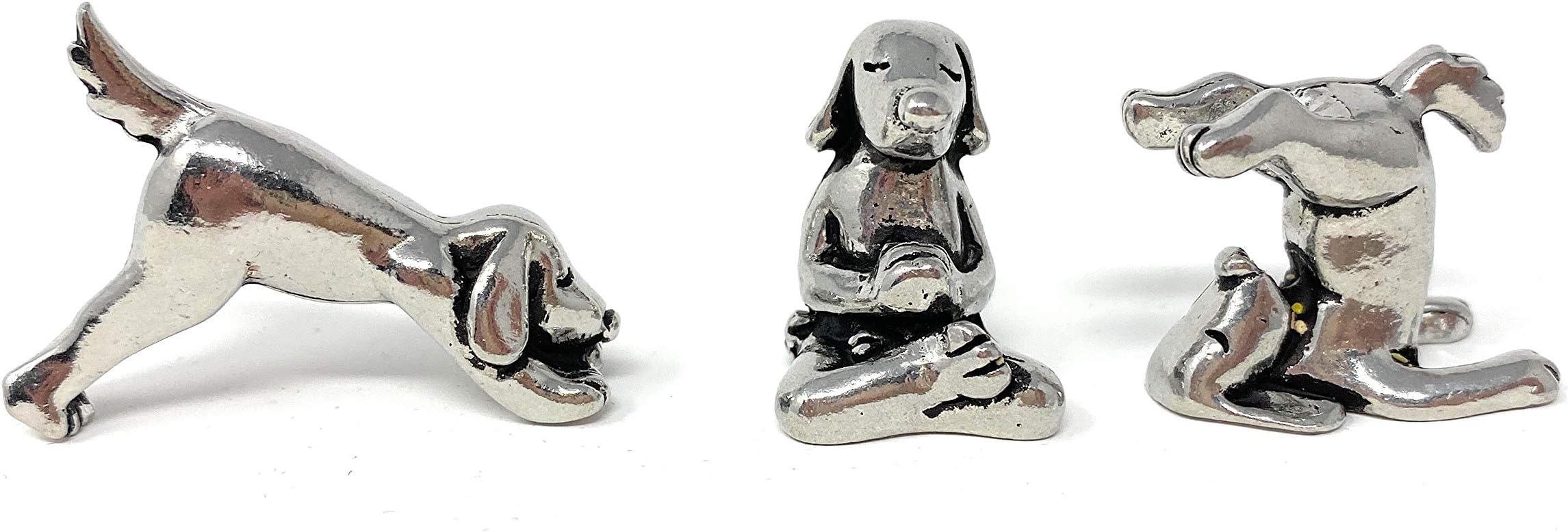 Basic Spirit Yoga Dogs - Dogs in Yoga Poses Pewter Figurines