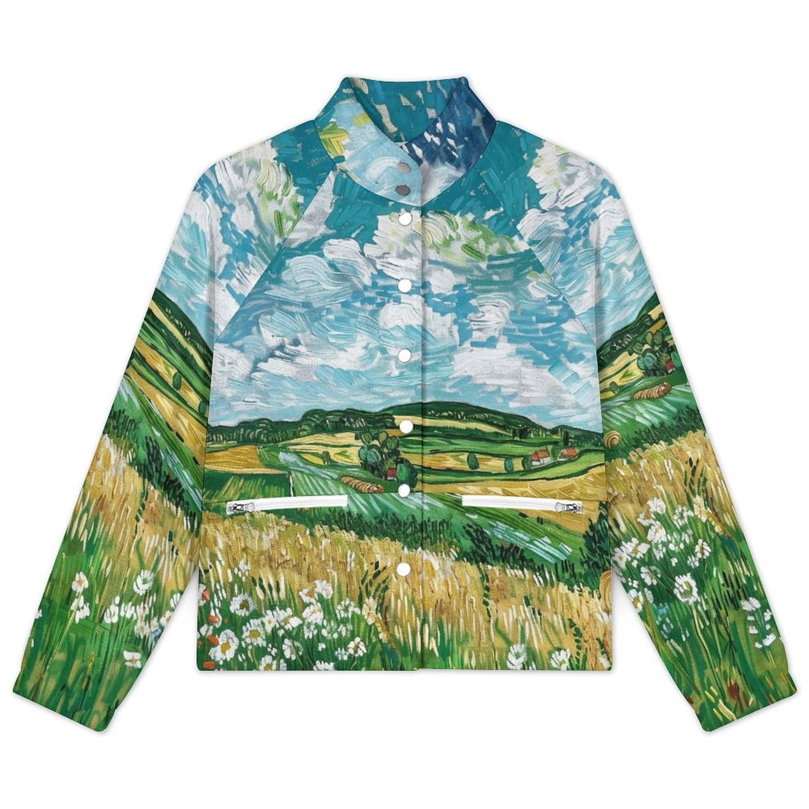 OFFSUM Chaqueta Polar Para Mujer - Hermoso Paisajeabrigo De Talla Grande Para Otoño E Invierno, Tops, Cárdigan, Ropa De Calle De Moda Para Exteriores, Resistente Al Viento, Ropa De Senderismo