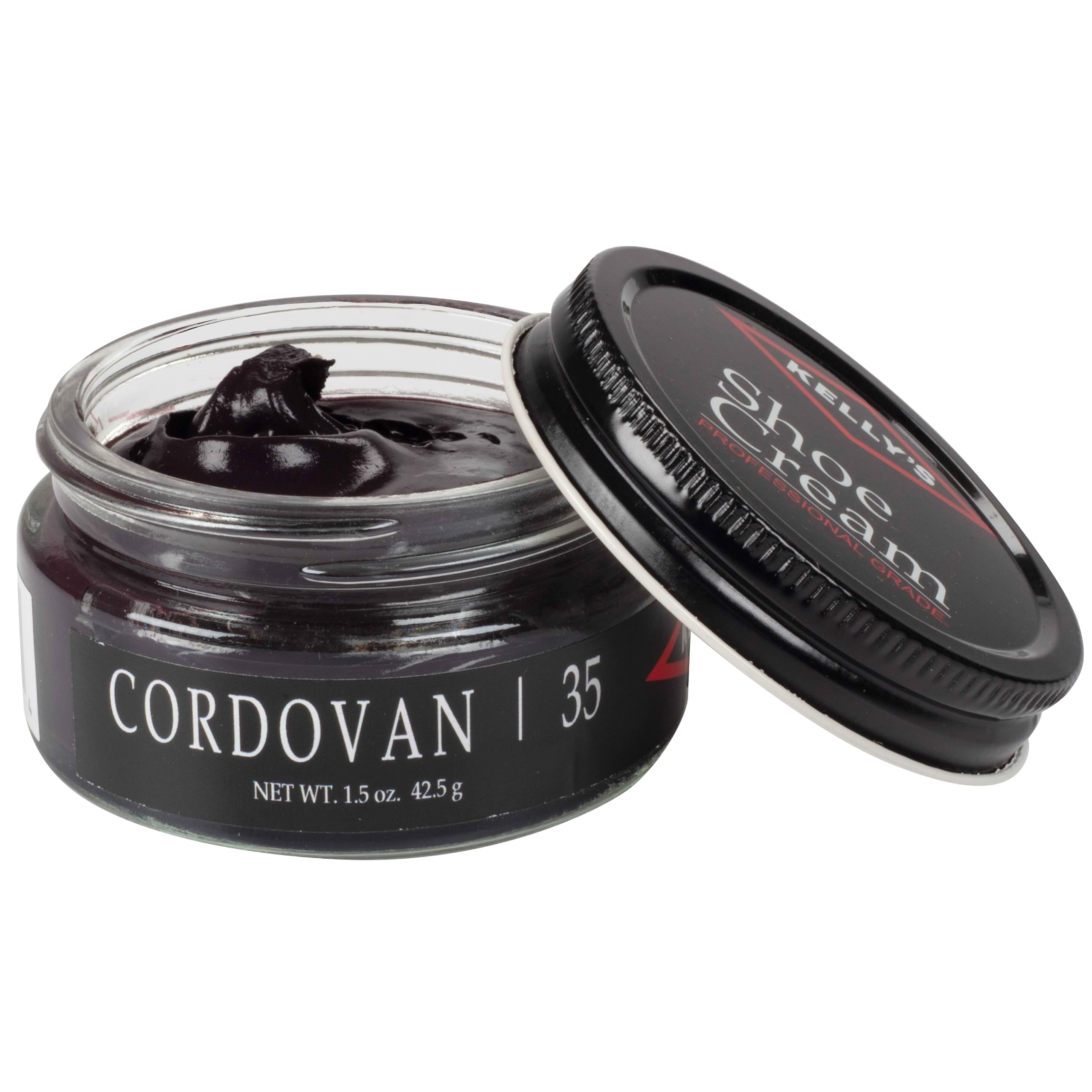 Kelly's Cordovan Shoe Polish 1.5 oz - Professional Leather Shoe Cream