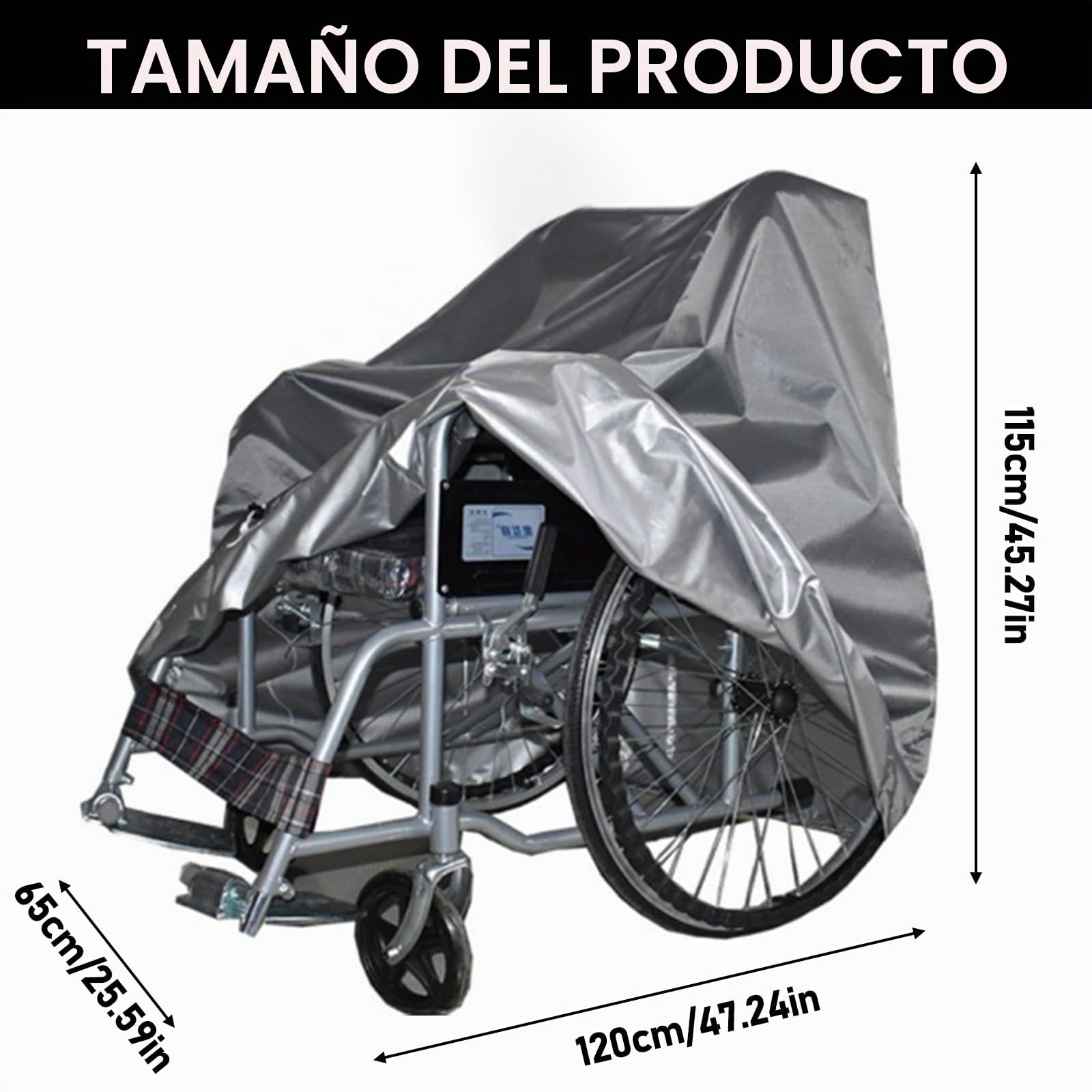 Funda impermeable para silla de ruedas, bicicleta, scooter, cubierta impermeable para sillas de ruedas eléctricas, funda protectora para silla de ruedas, resistente al viento, funda protectora Oxford