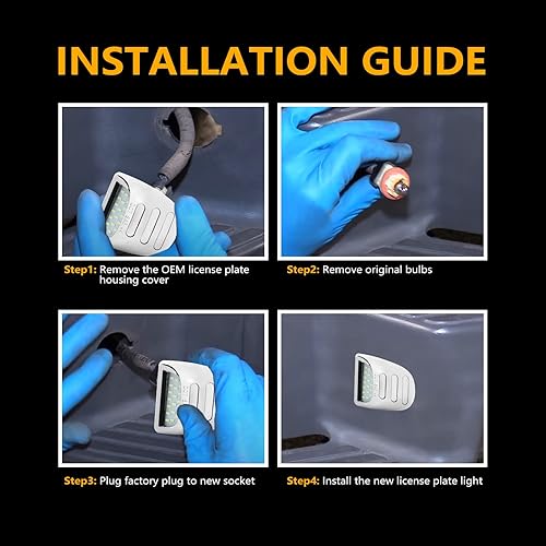 Miniatura 6 de Luz LED para placa de matrícula compatible con Cadillac Escalade Chevy Silverado 1500 2500 Suburban Tahoe Tag Light GMC Sierra 1500 2500 3500