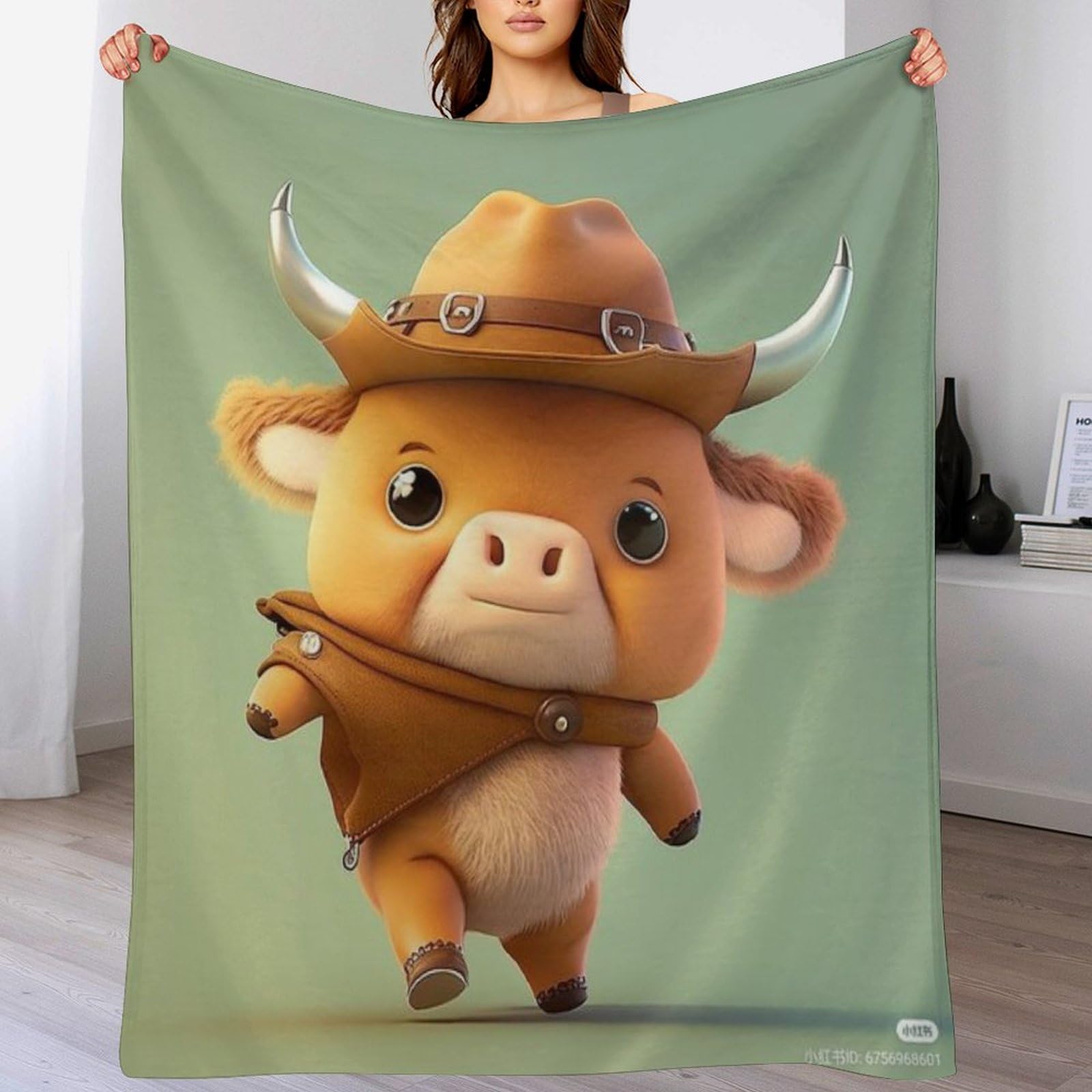 Plaid flannel vache pour des soirées cocooning chaleureuses sur le canapé