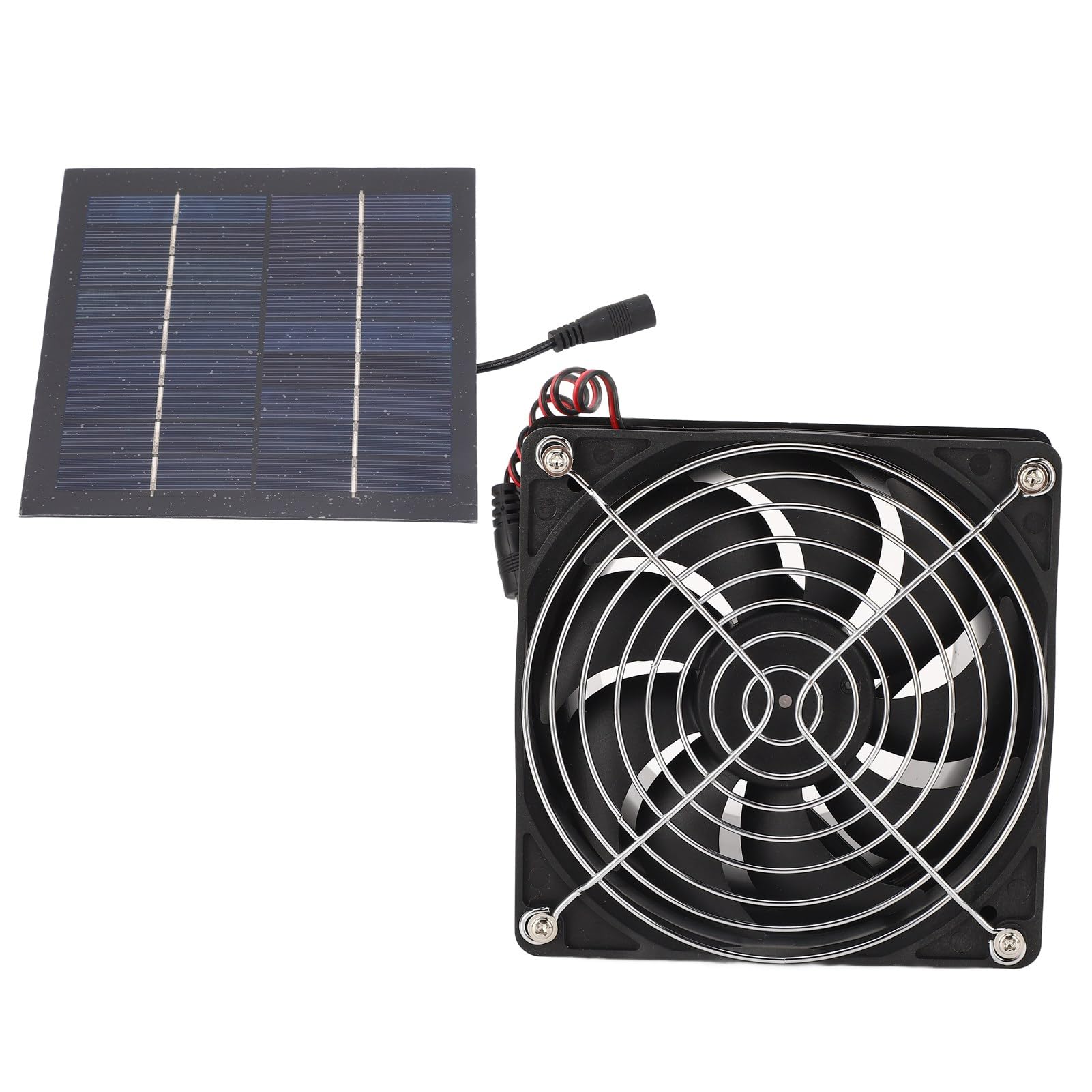 Luocute Ventilateur d'extraction solaire puissant portable kit dissipation chaleur