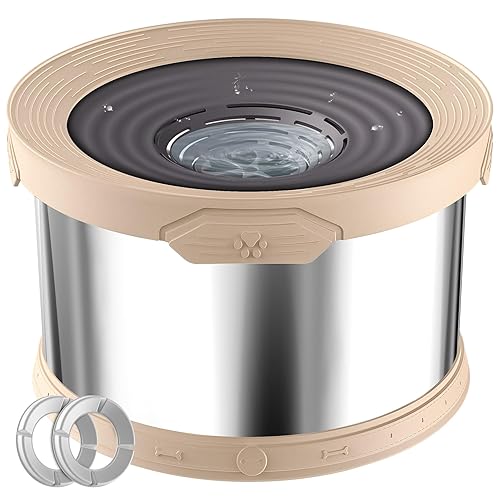 UPSKY Dog Water Bowl No Spill 10L Stainless Steel, 2.6