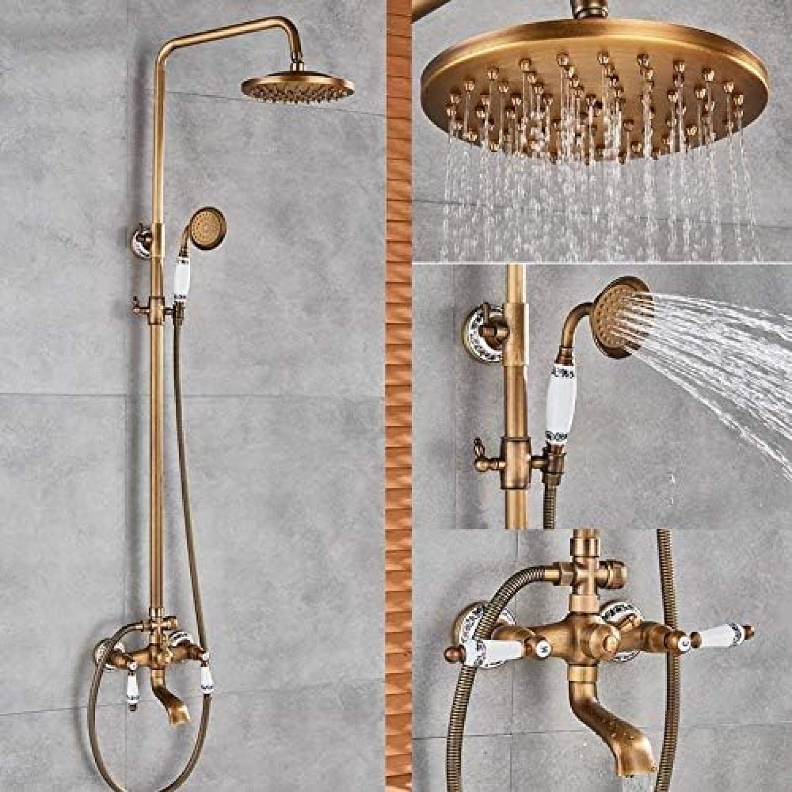 Bec de baignoire rétro et kit de douche complet pour revivre le charme d'antan