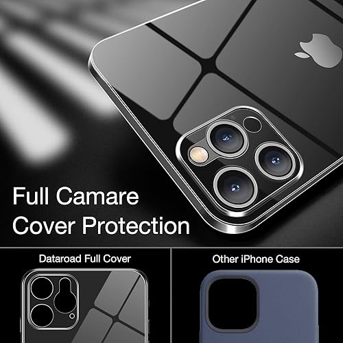 Miniatura 3 de Dataroad - Funda delgada para iPhone 15 Pro papel fino de 0.008 in, 6.1 pulgadas, con 2 protectores de pantalla de vidrio templado, translúcido que