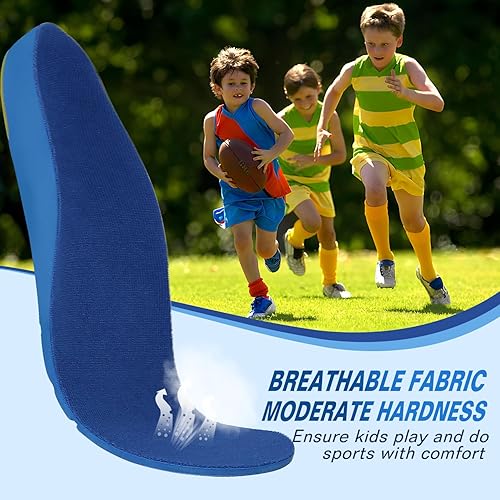 Miniatura 4 de Bacophy Plantillas ortopédicas para zapatos con soporte de arco para niños, inserciones de amortiguación de poliuretano para niños, superficies de